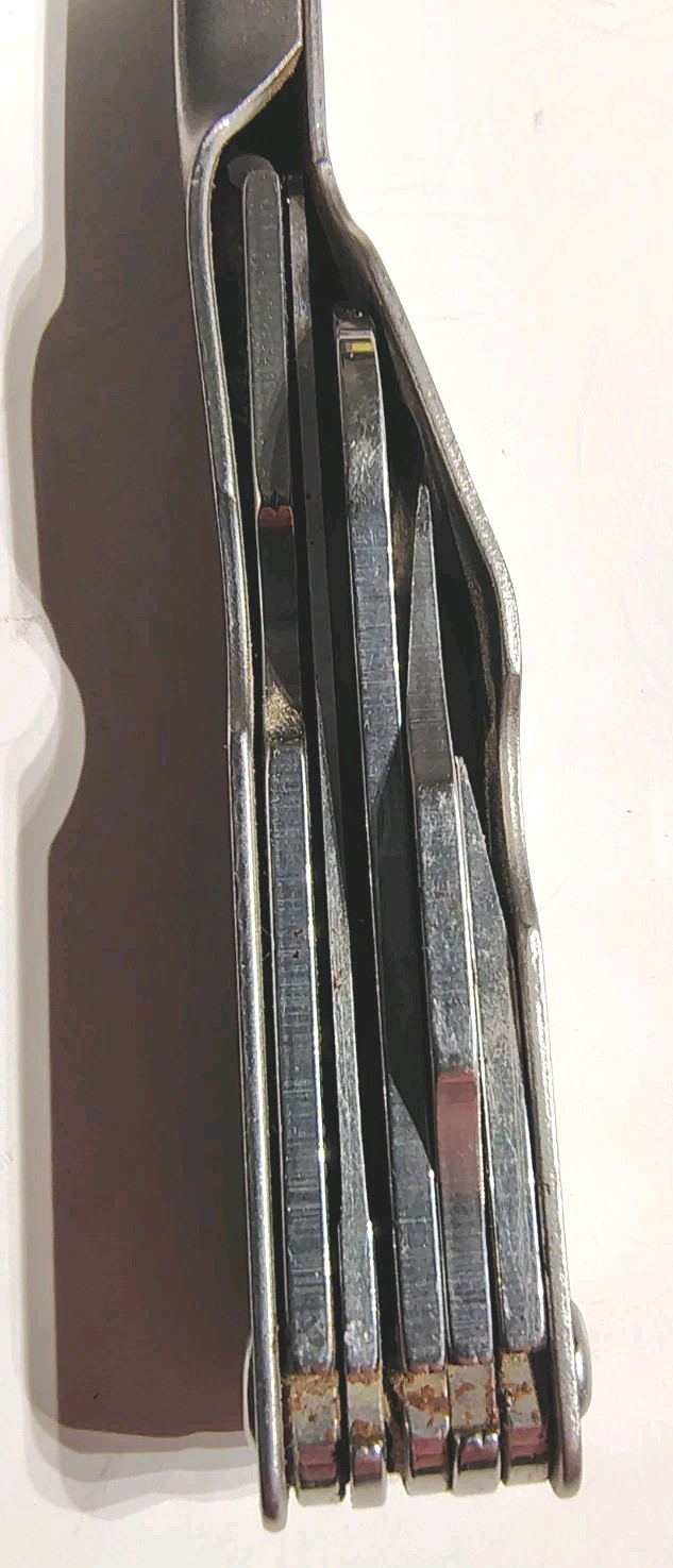 Vintage 90s Schrade USA Tough Tool Folding Multi-Tool Pliers (See Description)
