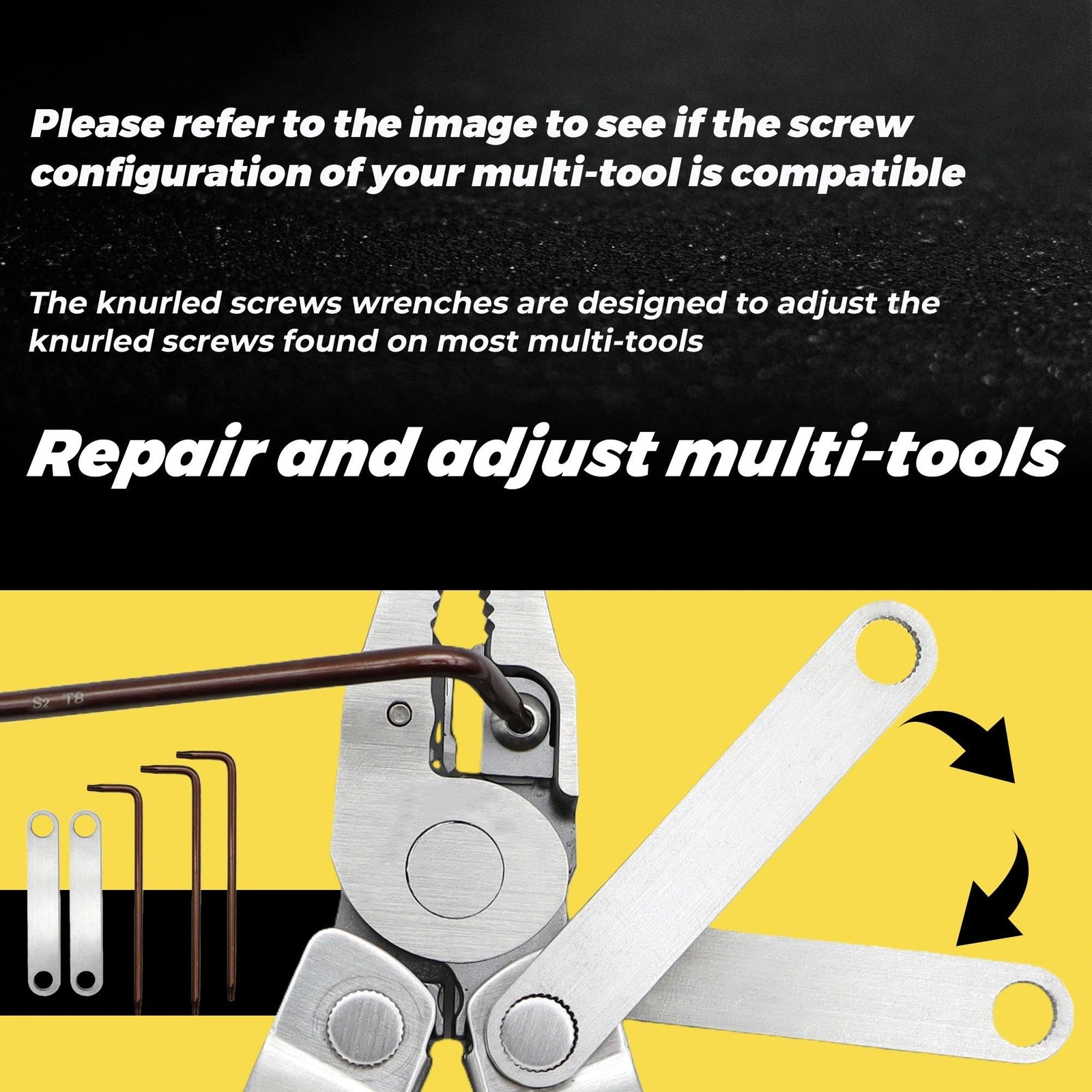 Wrench Set for Multi-Tools – Includes 2 304 Stainless Steel Knurled Nut Wrenc…