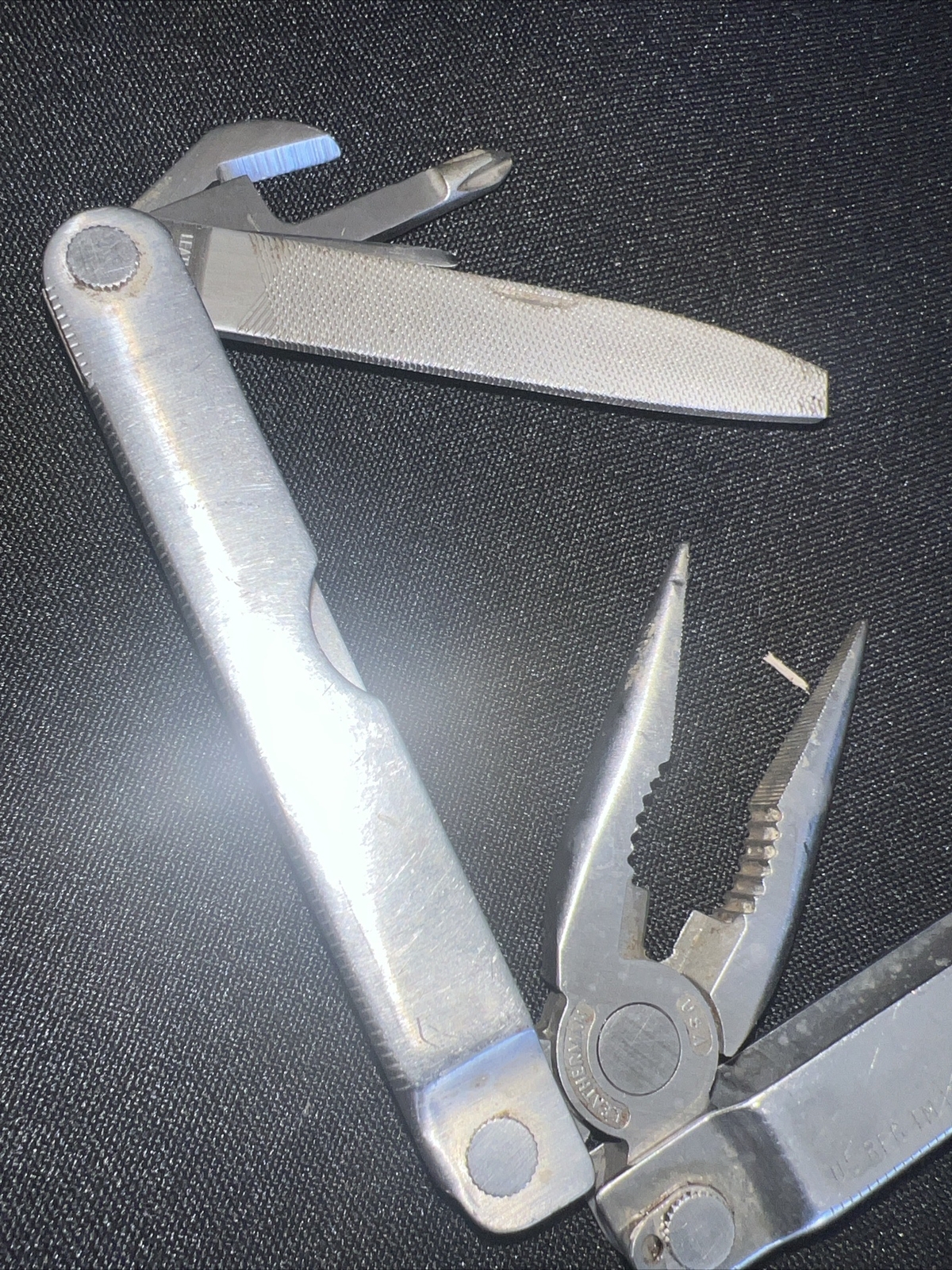 Leatherman Multi Tool Portland OR TM 1325473 & Sheath Pouch Vintage USA