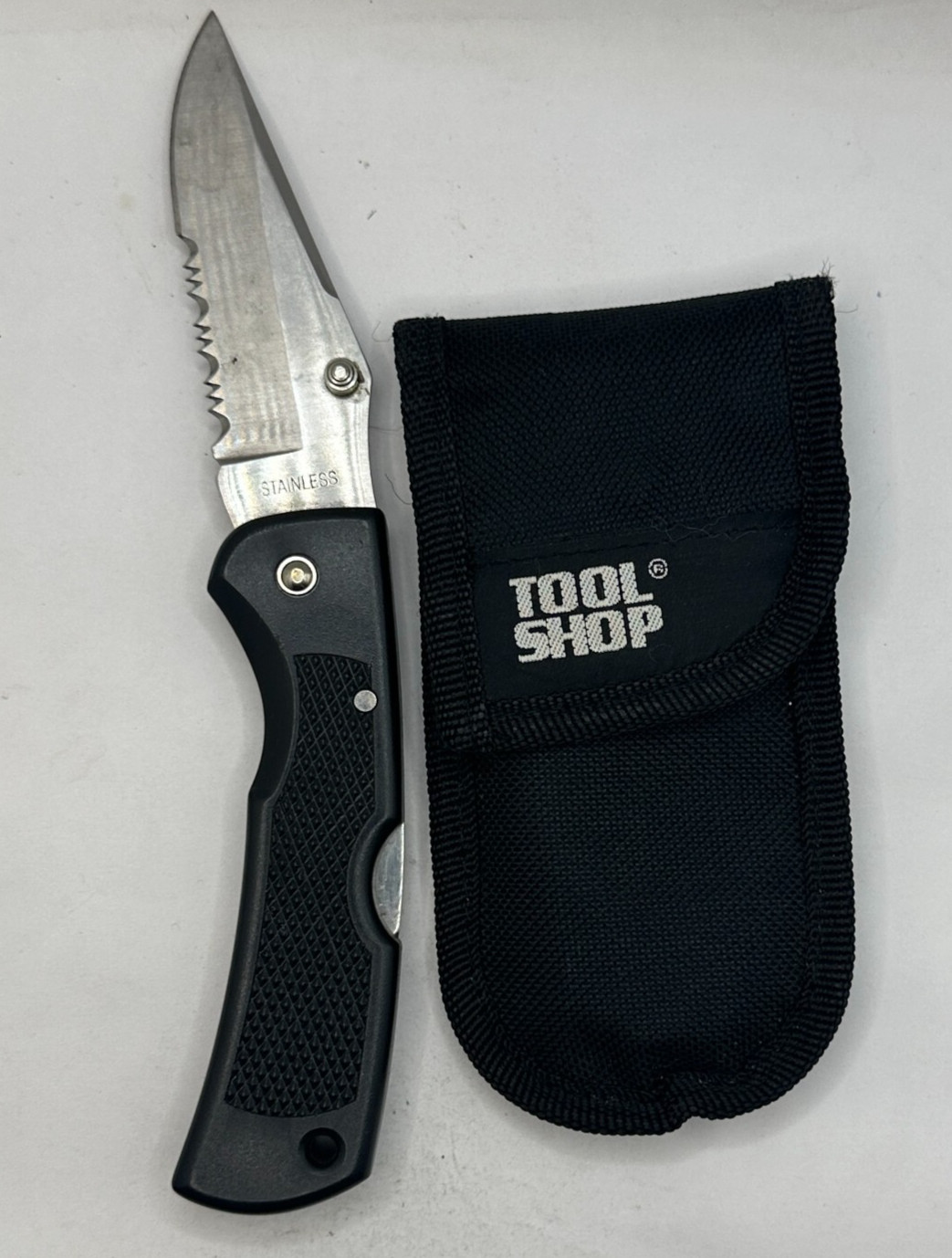 Tool Shop 4 inch Stainless Steel Lock-Back Pocket Knife