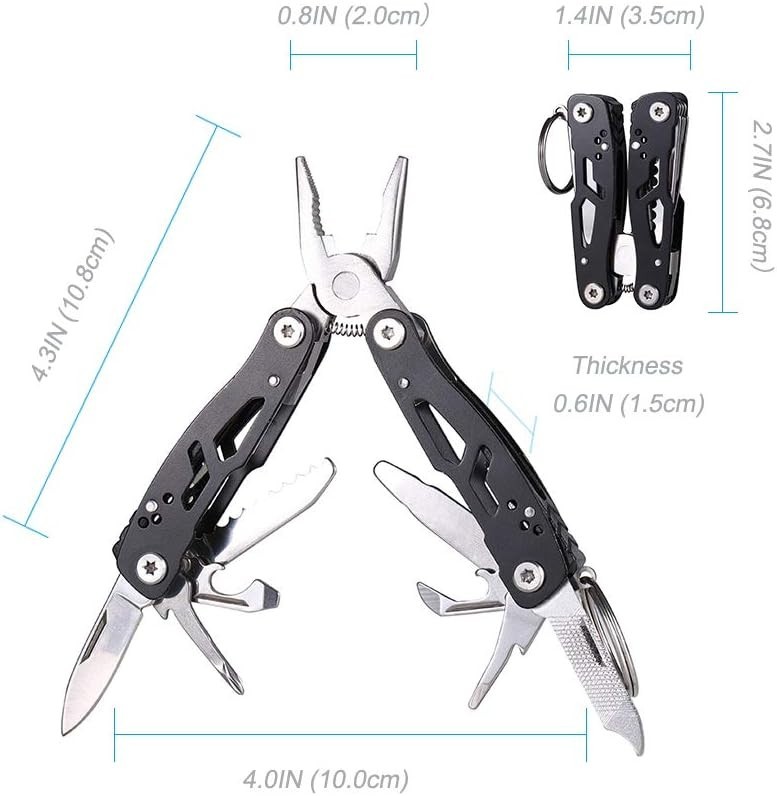 Compact Stainless Steel Multitool Pliers – Ultimate Gift for Dads & Adventurers