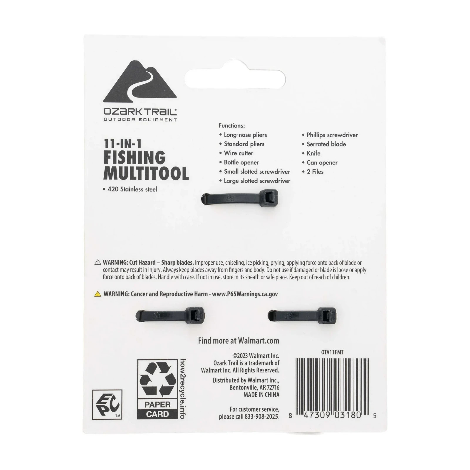 MULTITOOL 11-in-1 Aluminum Fishing Multi TooL /HIGH QUALITY *Multipurpose /NEW