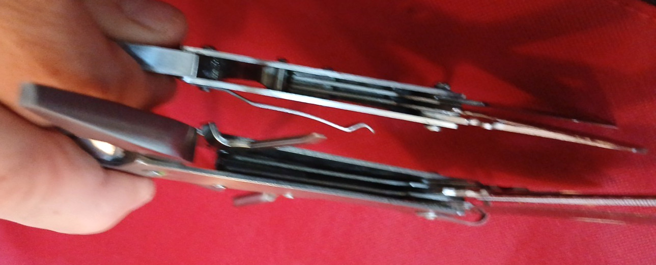 (LOT of 2) 10 & 8-Function Multitool SS Pliers, Saw, Knives, Screw Divers, File
