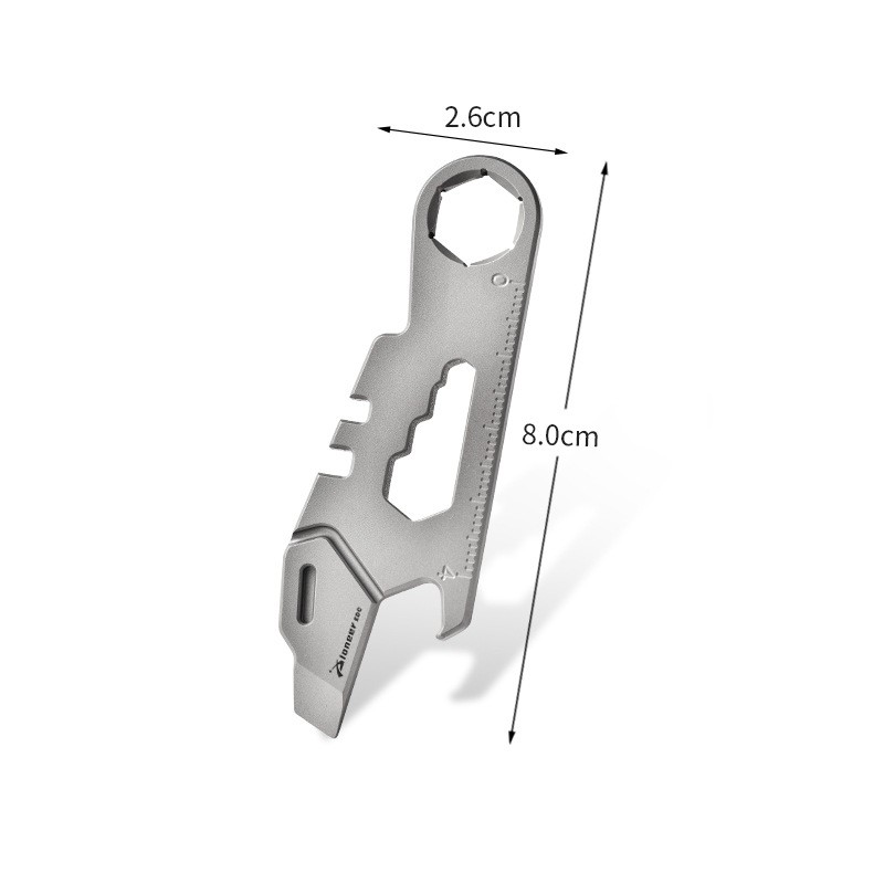 Alloy EDC Multi-Tool Pry Bar Bottle Opener Wrench Outdoor Gear Portable