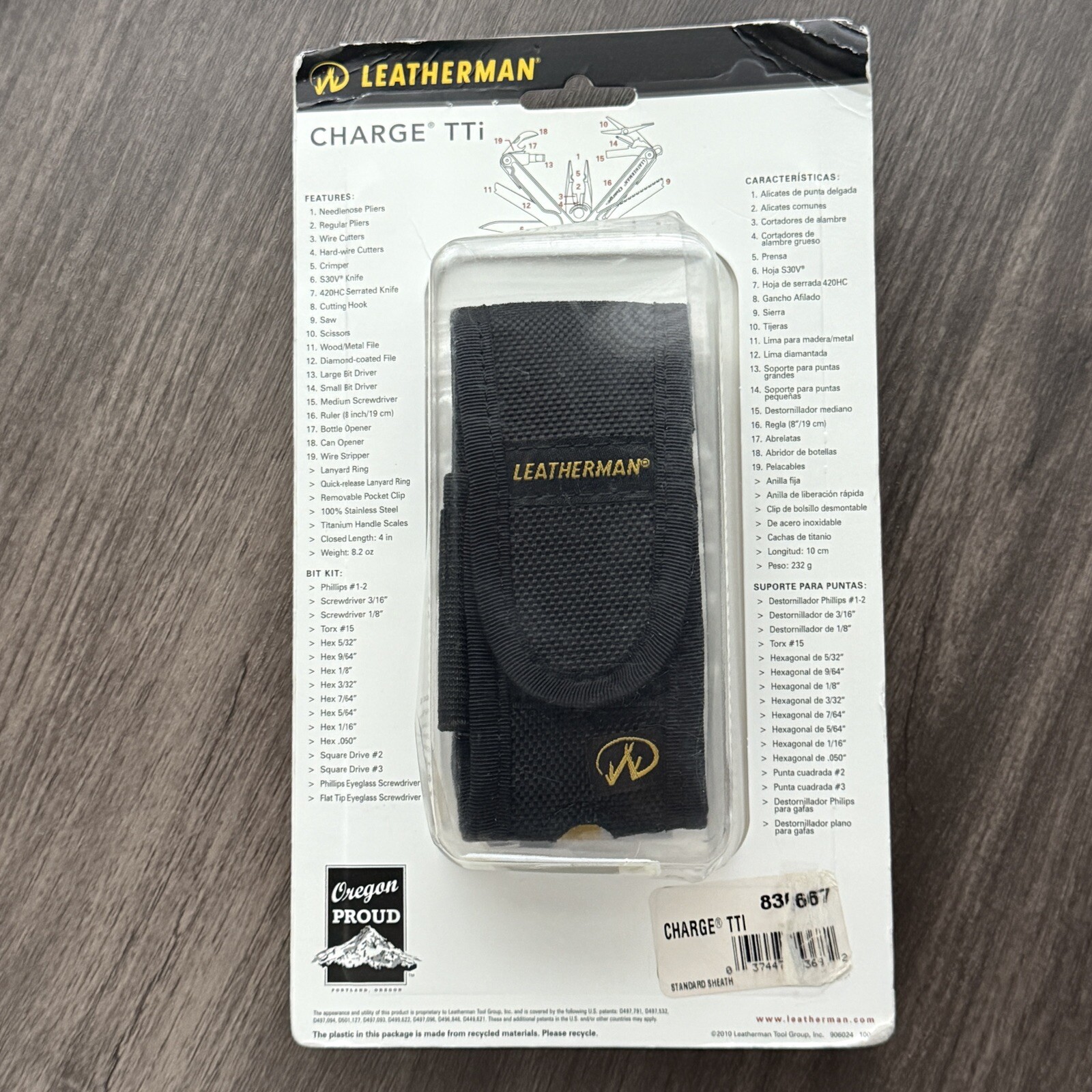 Leatherman Charge TTi, Leather Sheath. Sealed 1st generation 2010 Discontinued