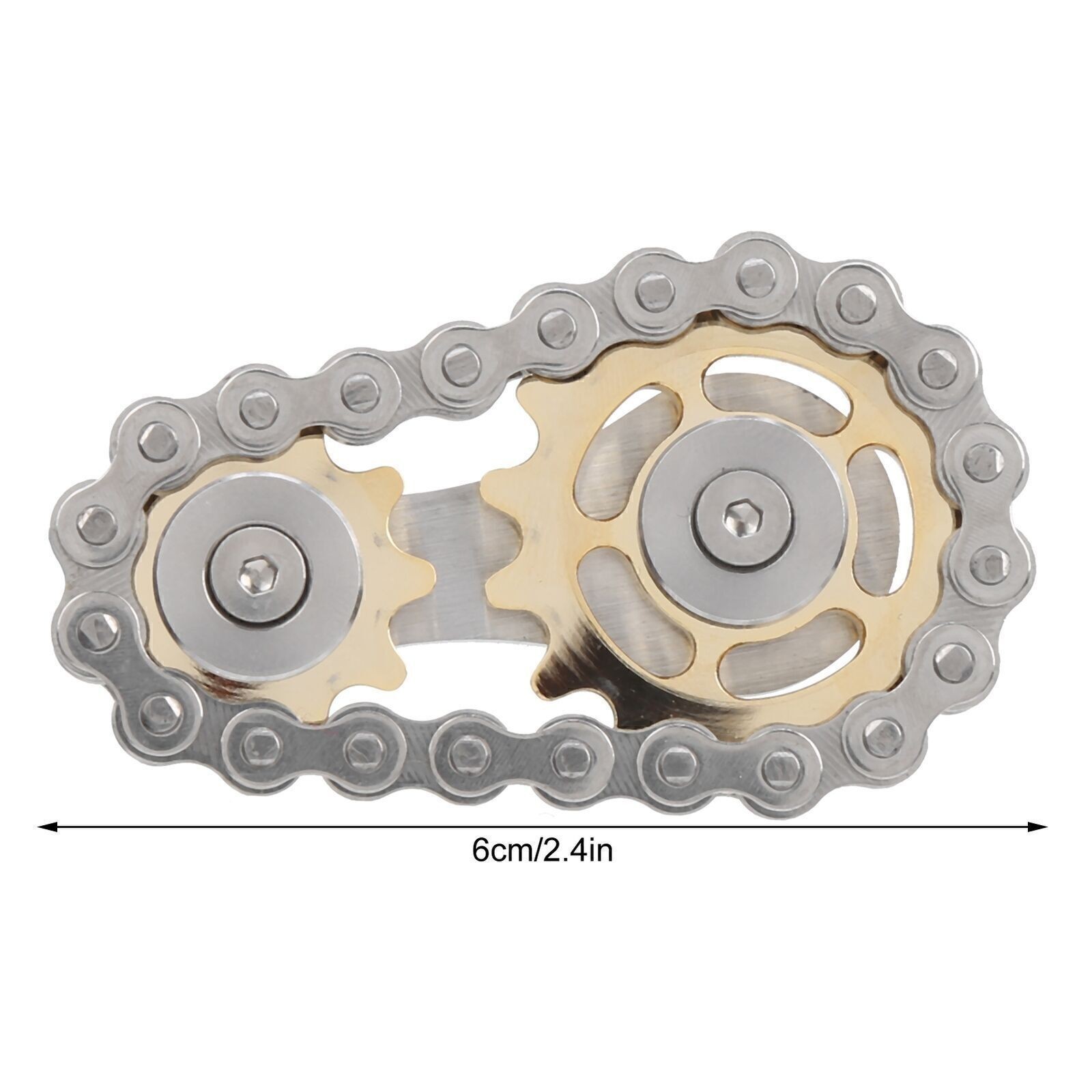 Stainless Steel Sprockets Gyroscope Finger Toy Gear Chain Decompression Toys