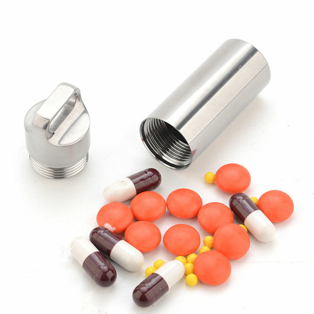 EDC Titanium Multi Tools Waterproof Portable medicine Bottle Key Pendant Box Set