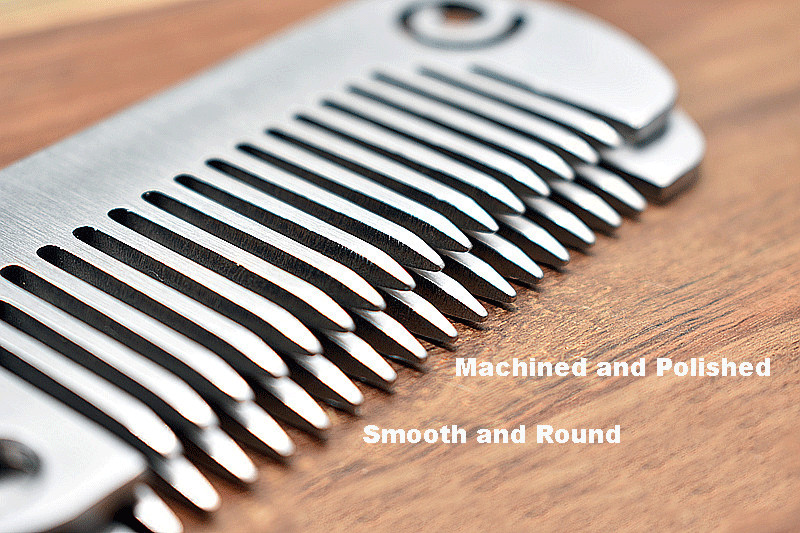 EDC 304 Stainless Steel Multi Tool Comb Bottle Opener Wrench Pocket Massage Comb