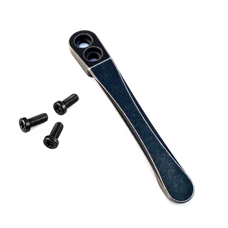 Titanium CNC Pocket Clip for Folding Knife EDC DIY Replacement Part