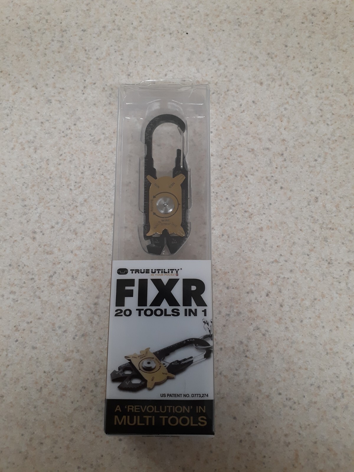 True Utility Fixr 20 Tools in 1 Compact Multi Tool with Leather Pouch TU200US