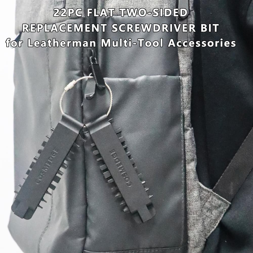 Multi-Tool Accessories Set, Double-Ended Screwdriver Bits, EDC Ratchet Wrench, B
