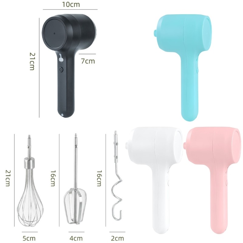 (Pack Of 1) Large 1200ml Handheld Whisk Fast 18000 Ergonomic Grip