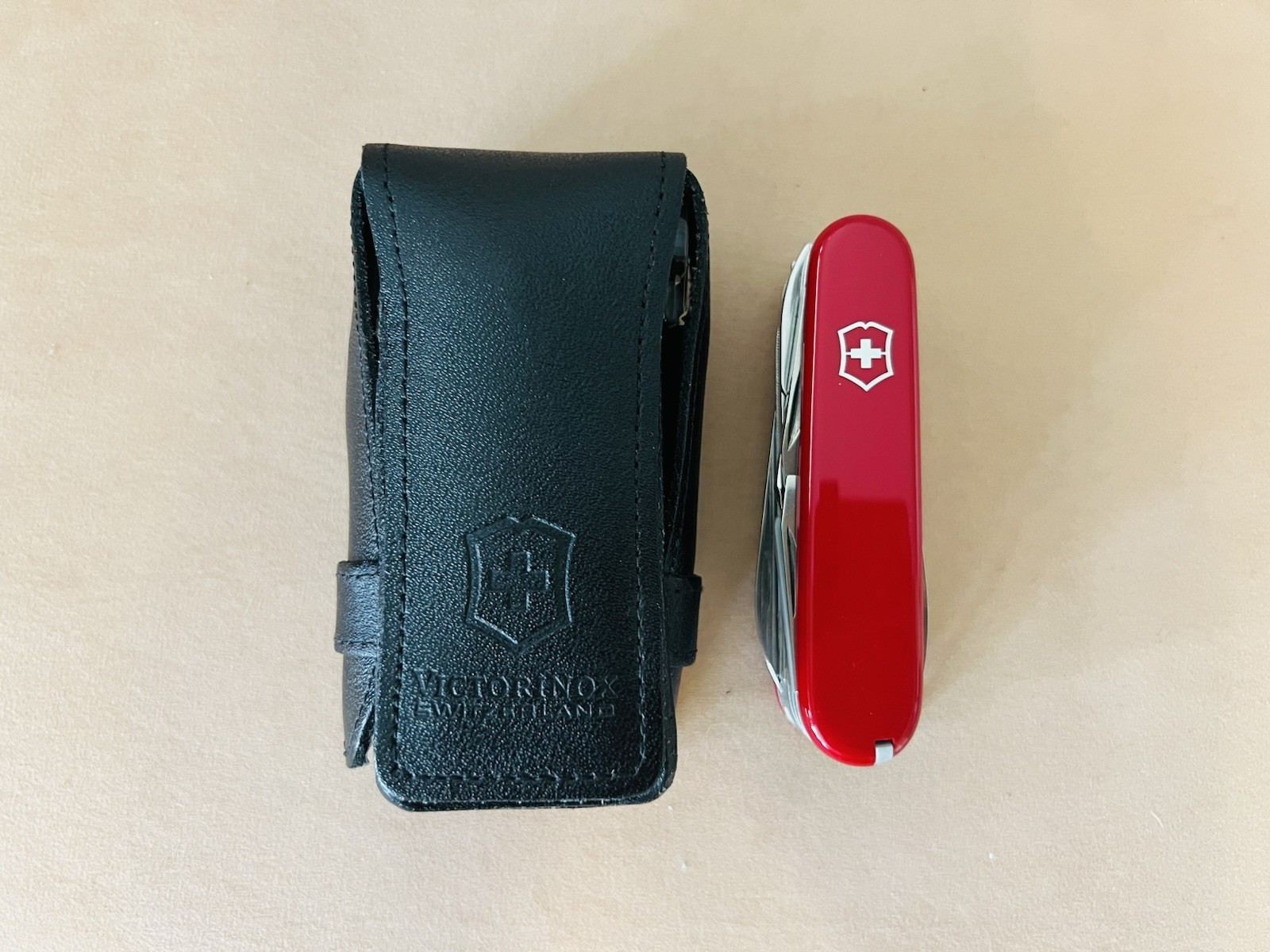 Vintage Victorinox Swiss Champ SOS Survival Kit – Red Knife – New