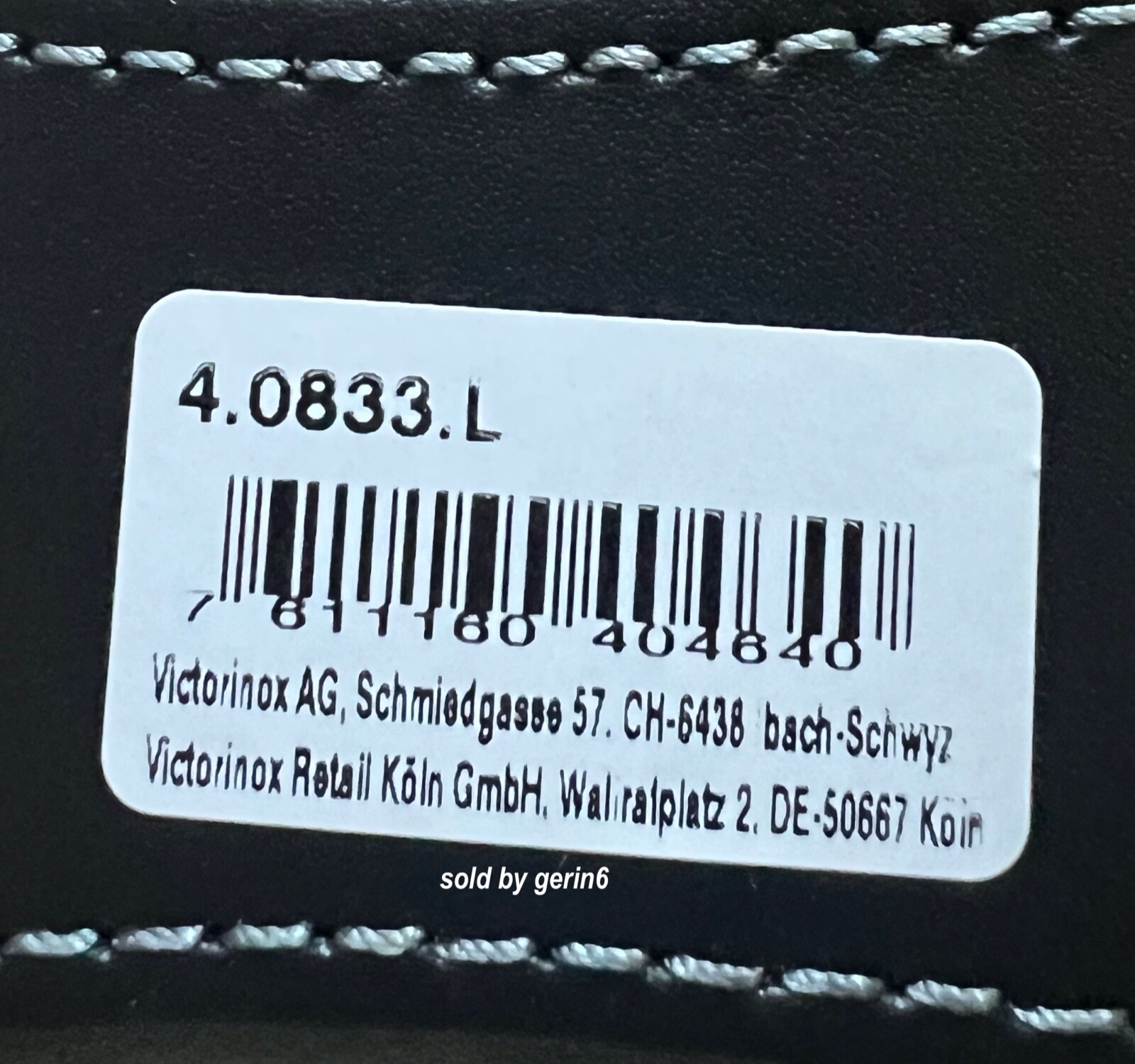 Swiss Army Black Leather Belt Pouch for SwissTool X Plus Victorinox 4.0833.L New