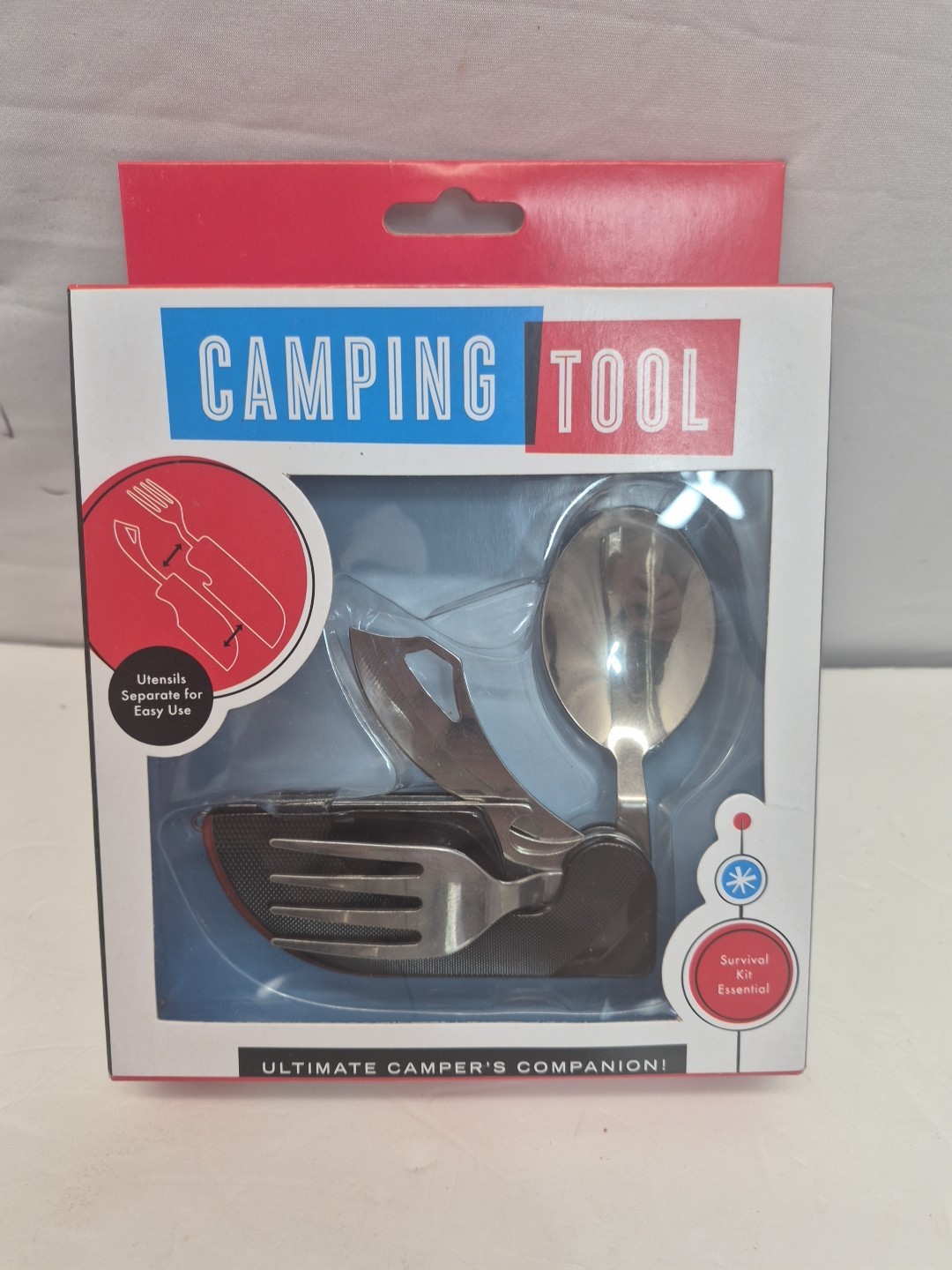 Ultimate Camping Utensil Survival Tool with Knife, Fork & Spoon