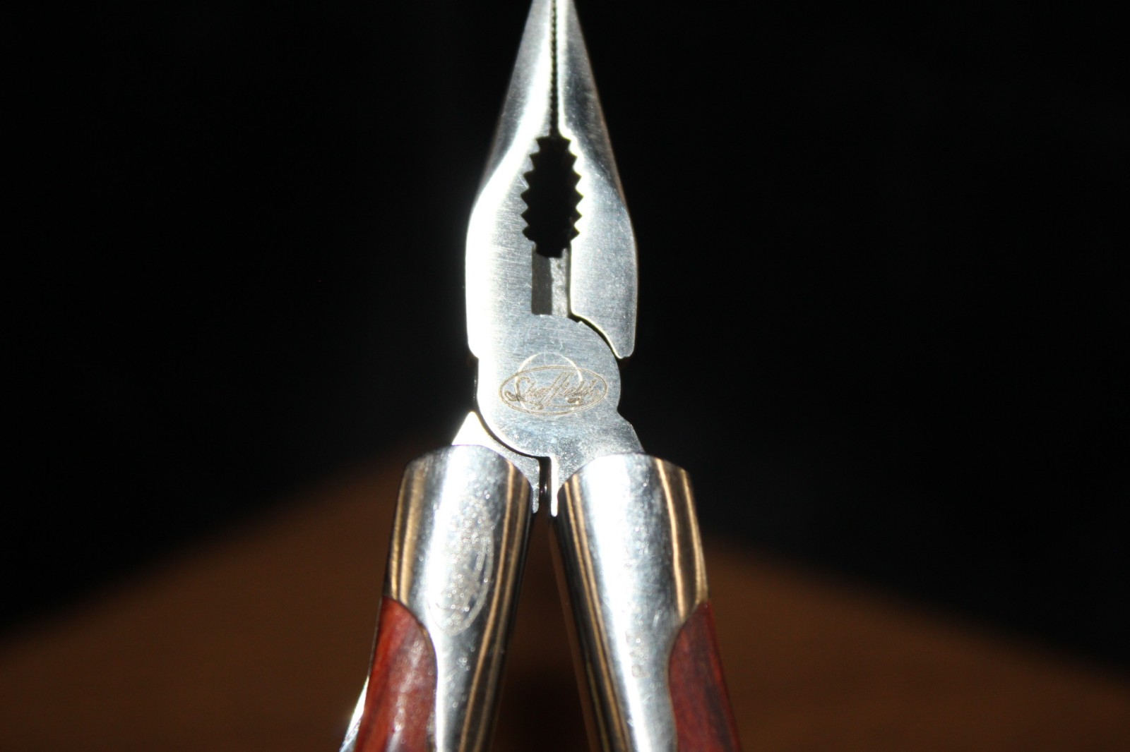 Sheffield 9 In 1 Wood Grain Handle Multi Tool Knife 9 In 1 Made By Sheffield