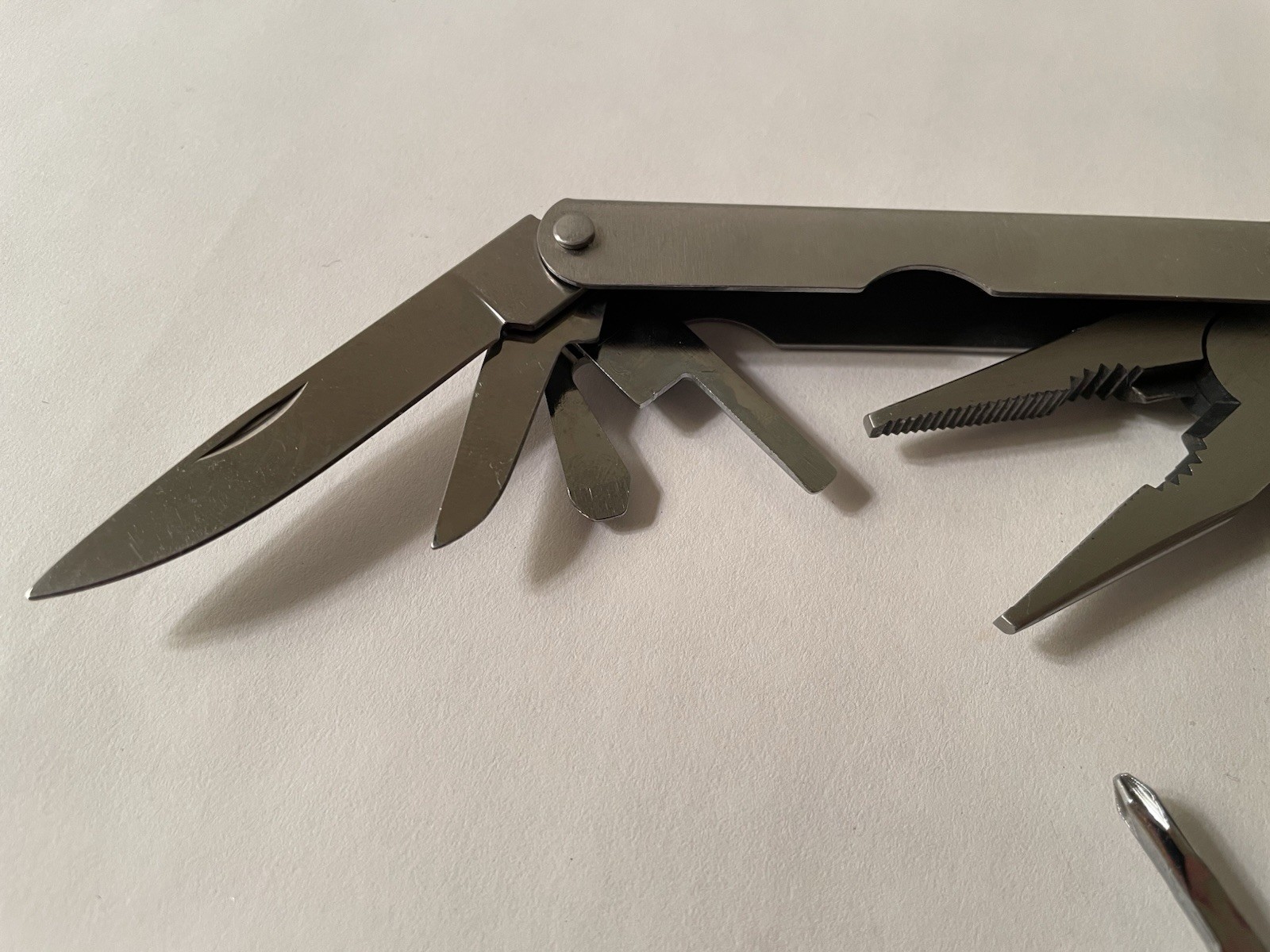 Stainless Steel Multitool 9-function Pliers Knife Screwdriver File Bottle Opener