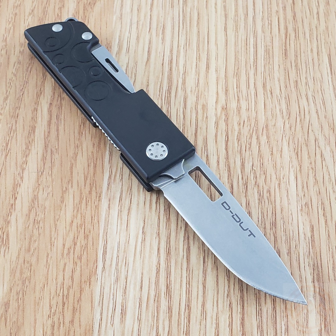 Maserin D-DUT Multi Tool Pocket Knife 440 Steel Blade Black Aluminum Handle