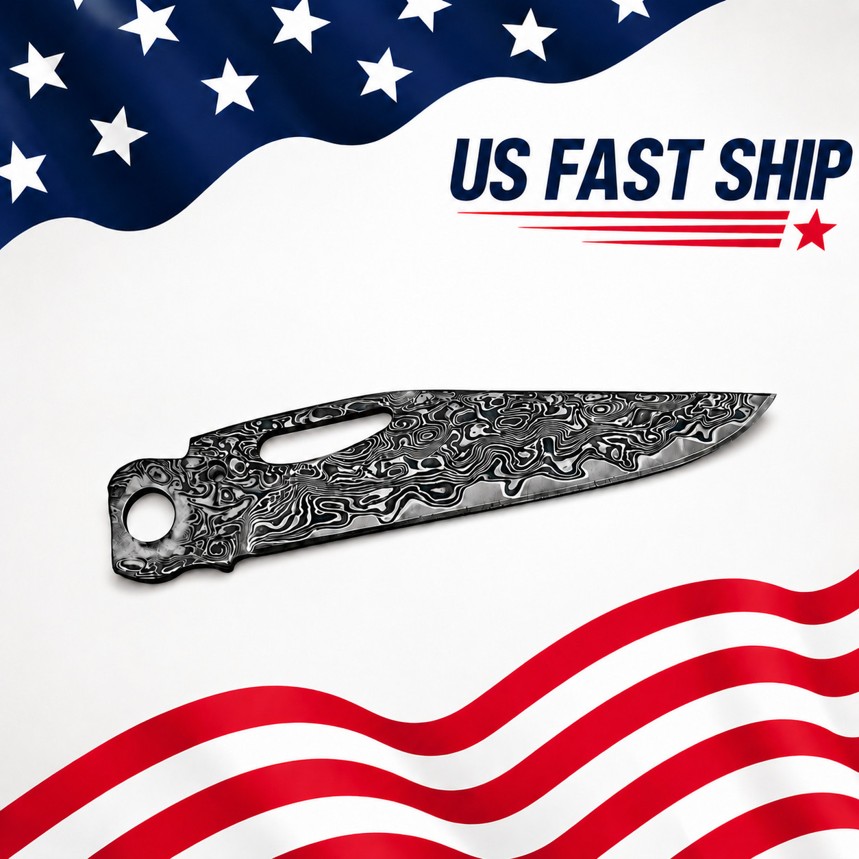 USA VG10 Damascus Replacement Blade for Leatherman Charge TTi Wave Signal