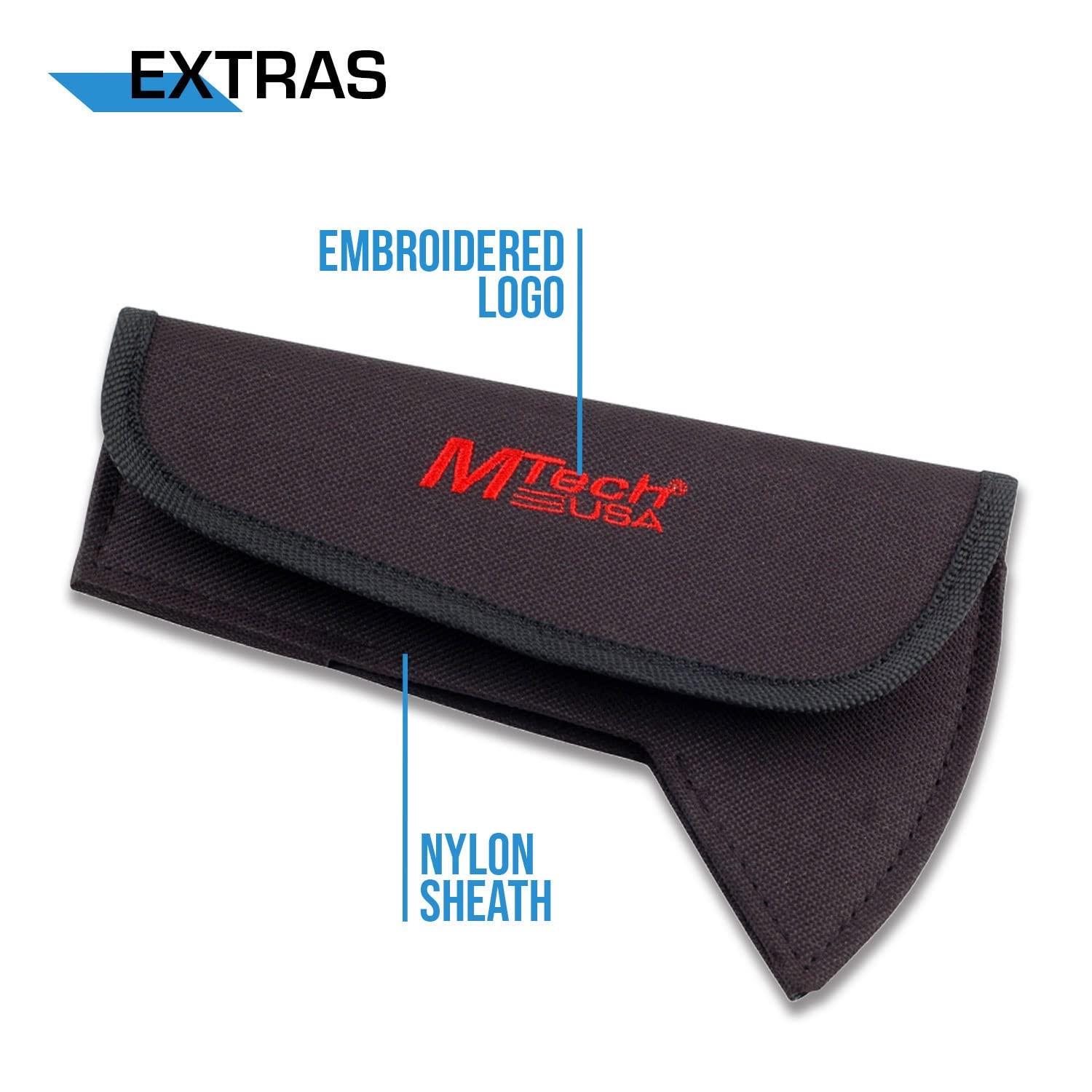 MTech USA– Axe – Black Fine Edge Stainless Steel Blade, Full 15-Inch,