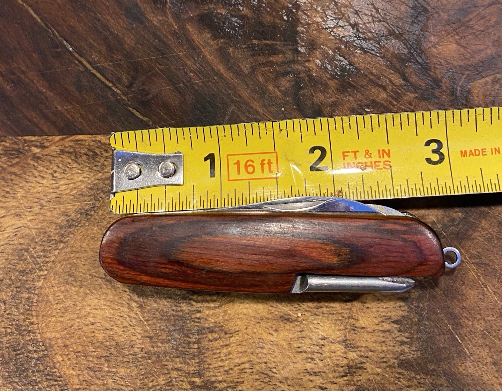 WINCHESTER Swiss Style Pocket Knife Multi FunctionStainless Steel Beautiful Wood
