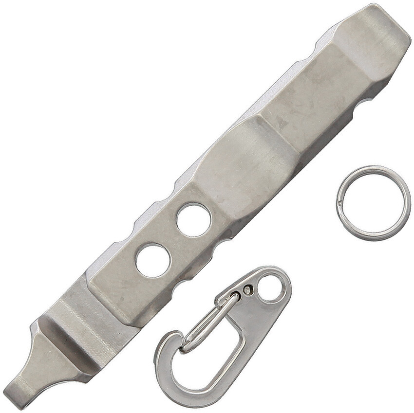 TEC Accessories Gray Titanium Mini Pry Bar Multi-Tool Keychain Edition TEC310K