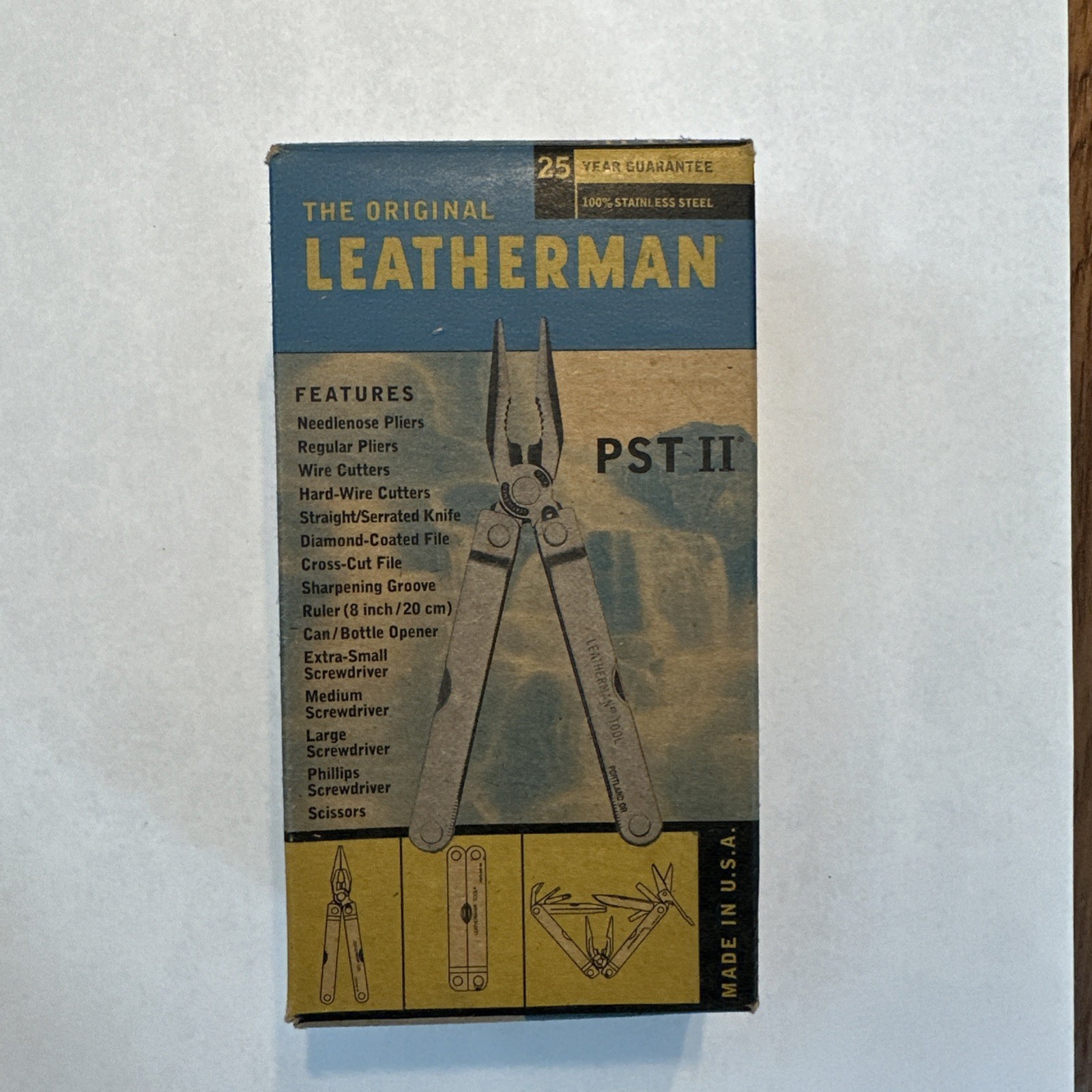 1998 LEATHERMAN PST II MULTI-TOOL BRAND NEW IN BOX! KEPT IN STORAGE! MADE IN USA