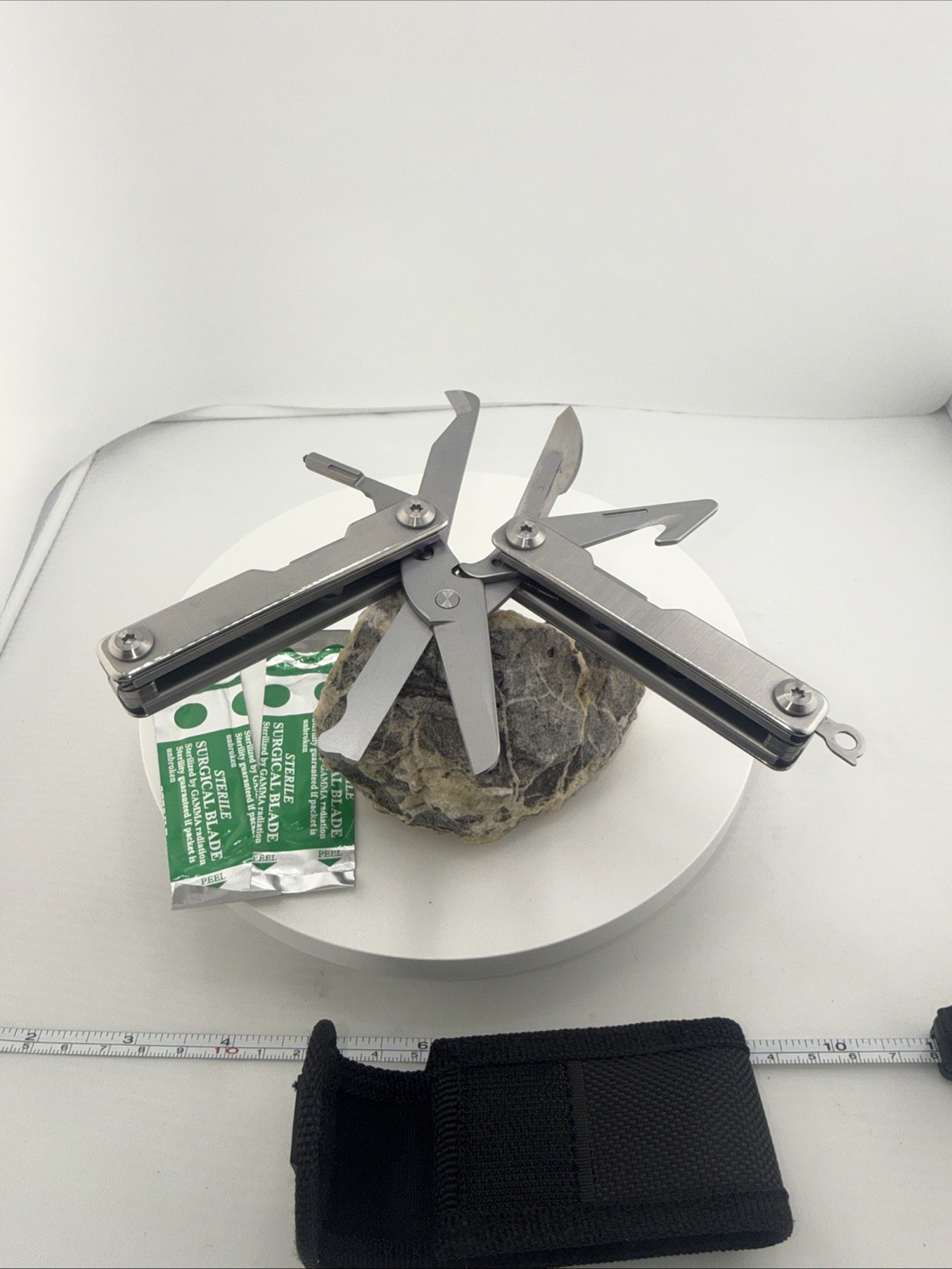 Daicamping Multitool With Sheath #24 Scalpel,Glass Break,Diamond File,ScissorEtc