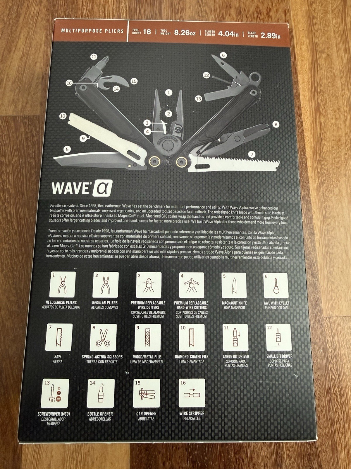 New In Box Leatherman Wave Alpha 16-in-1 Multi Tool MagnaCut Blade BLACK