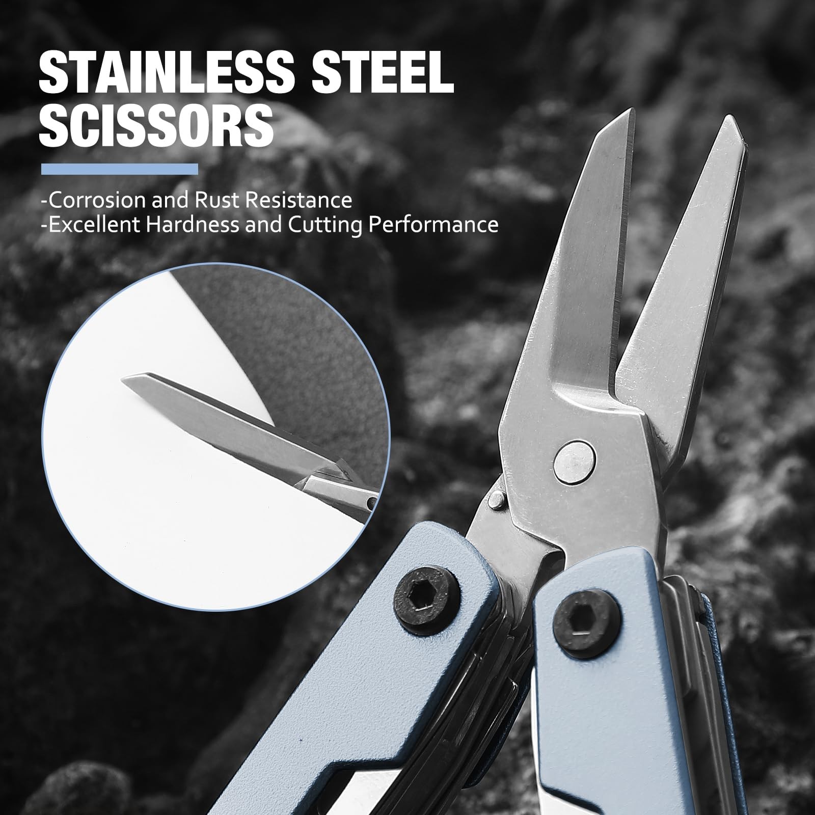 Multitool with Pocket Knife,Gifts for Men and Women, 11-in-1 Mini EDC Multito…