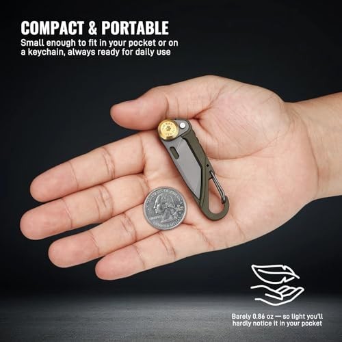 5-in-1 Mini Utility Keychain Knife – Compact Multitool with Cutter, Opener & Key
