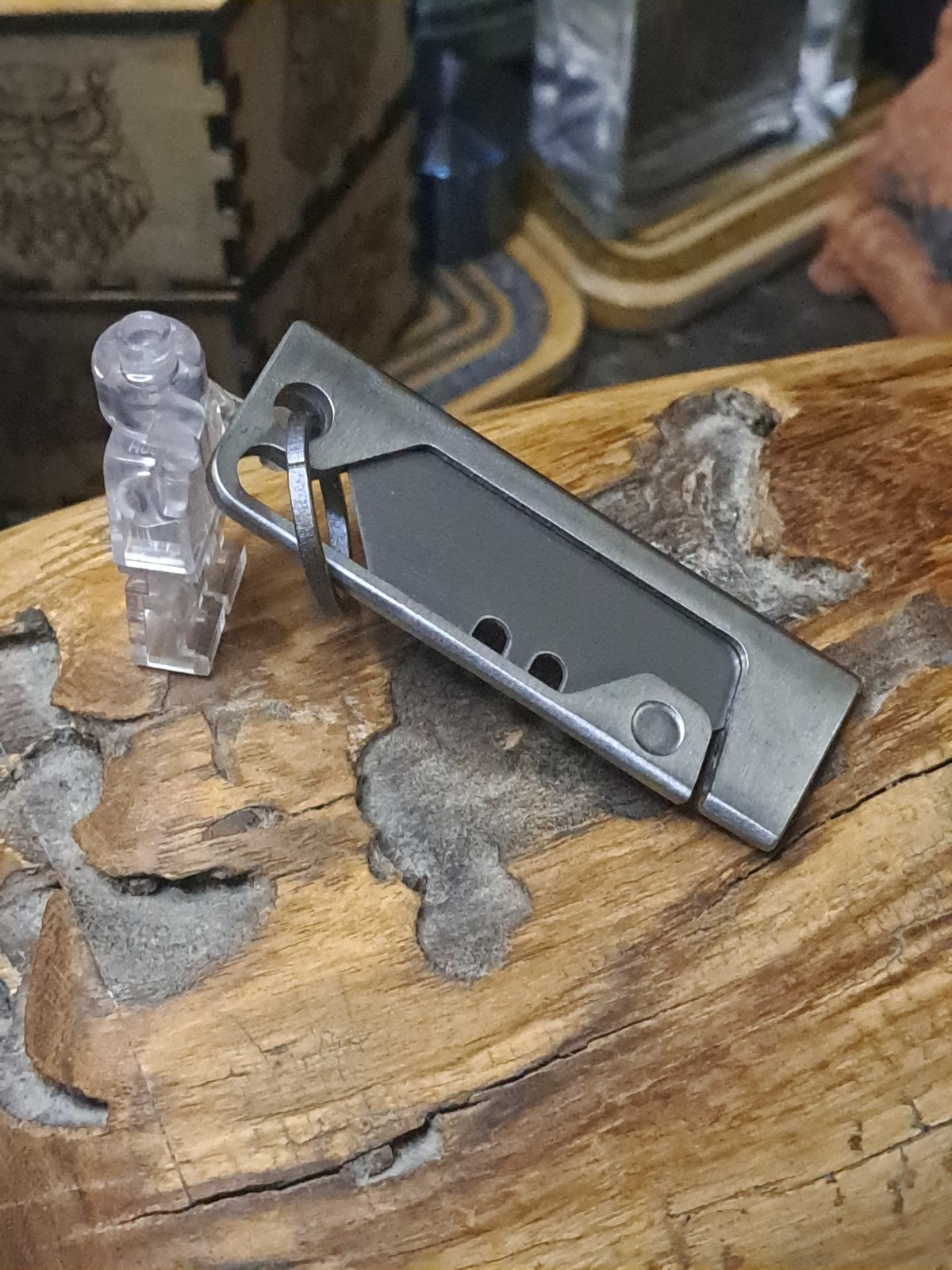 Stainless Steel Minimalist Keychain Utility Knife