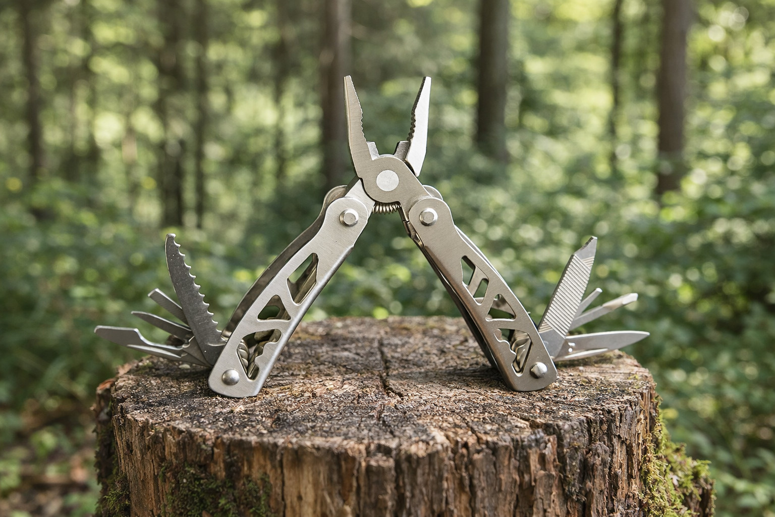 Multitool Stainless Steel 10 in 1 – Folding Pliers Pocket Knife Outdoor Camping Tool