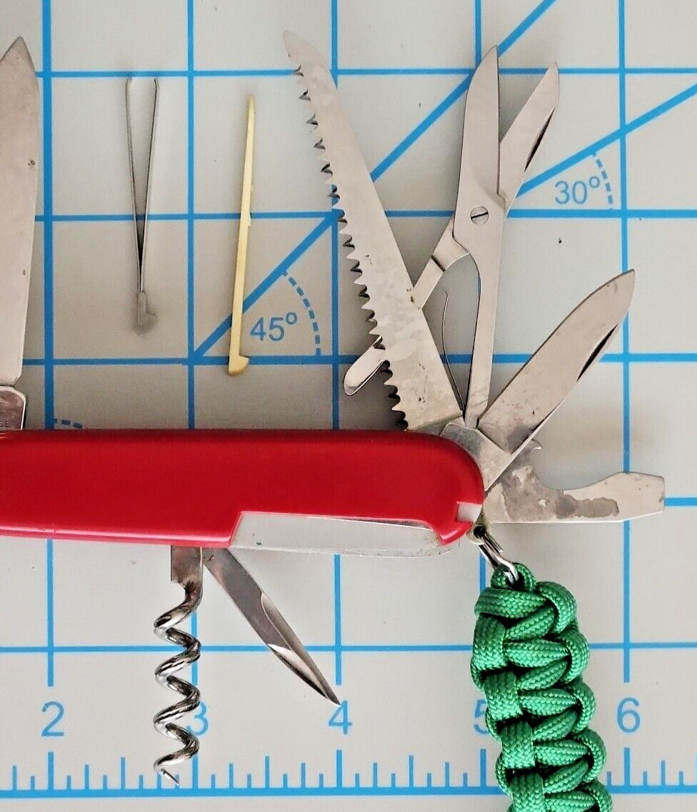 Victorinox Camper With Scissors Swiss Army Knife – Red