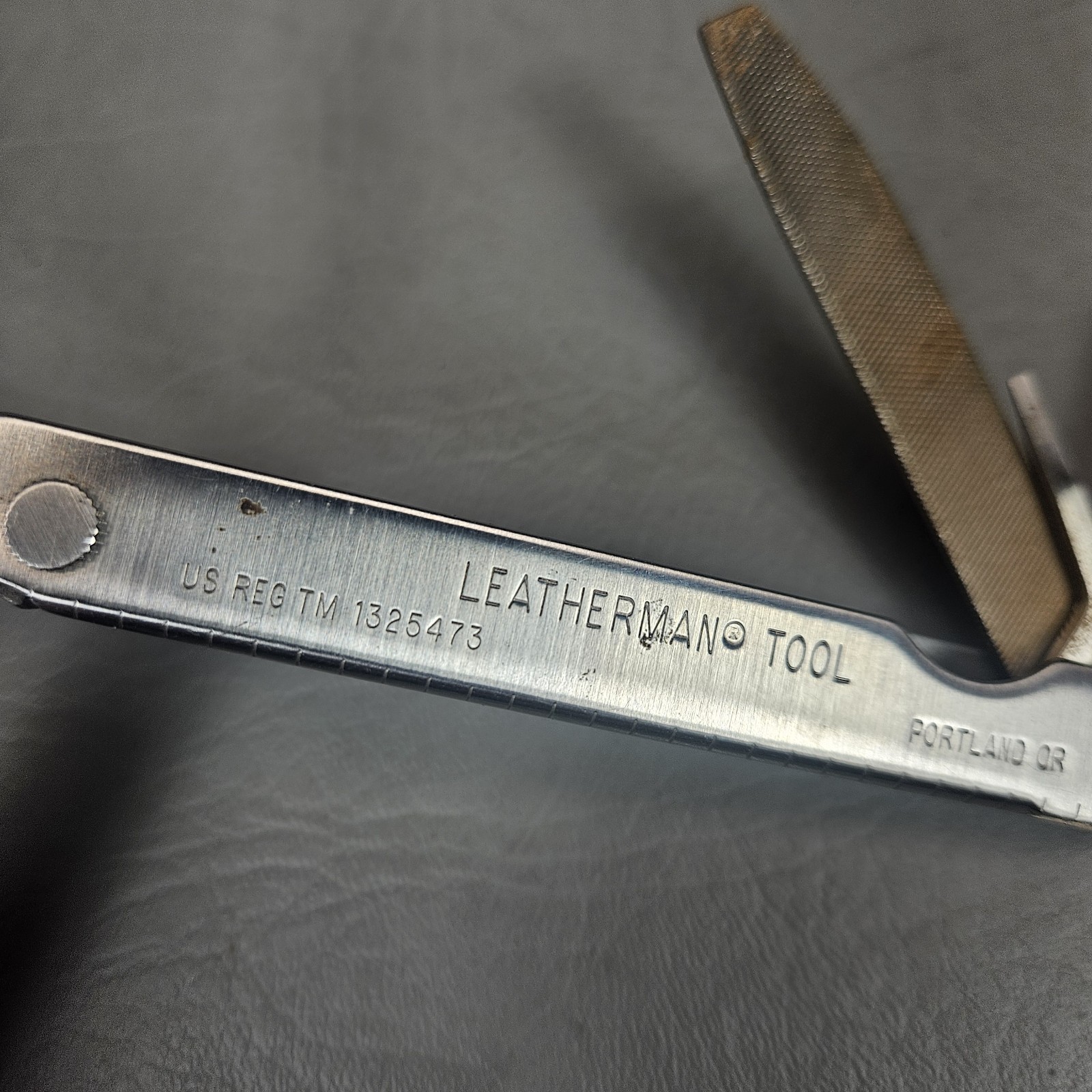 Vintage Leatherman Stainless Steel MultiTool Original Leather Sheath Portland OR