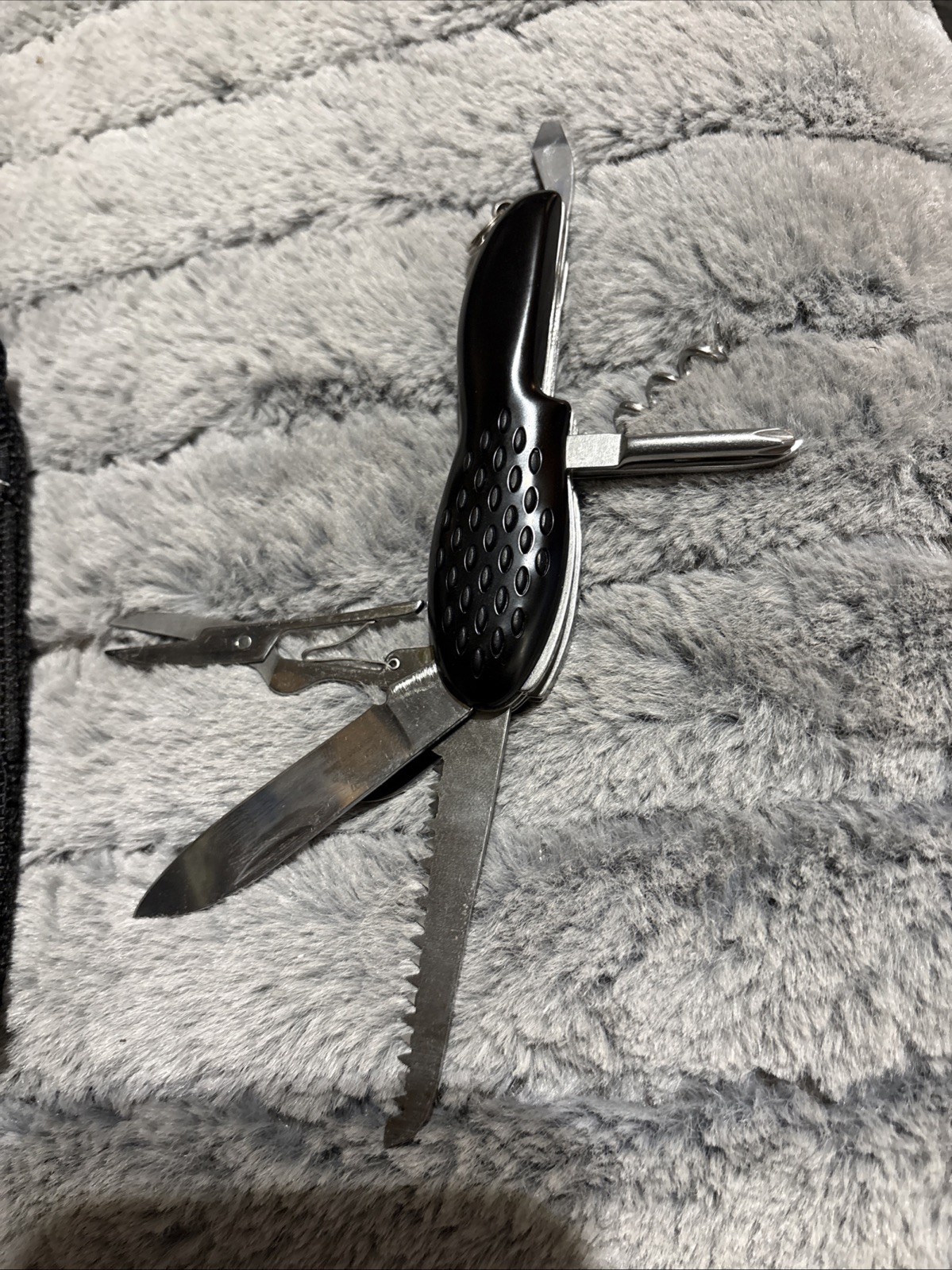 JEEP Multi-tool Knife With Pouch Stainless Steel 2007 Like Swiss Army Knife