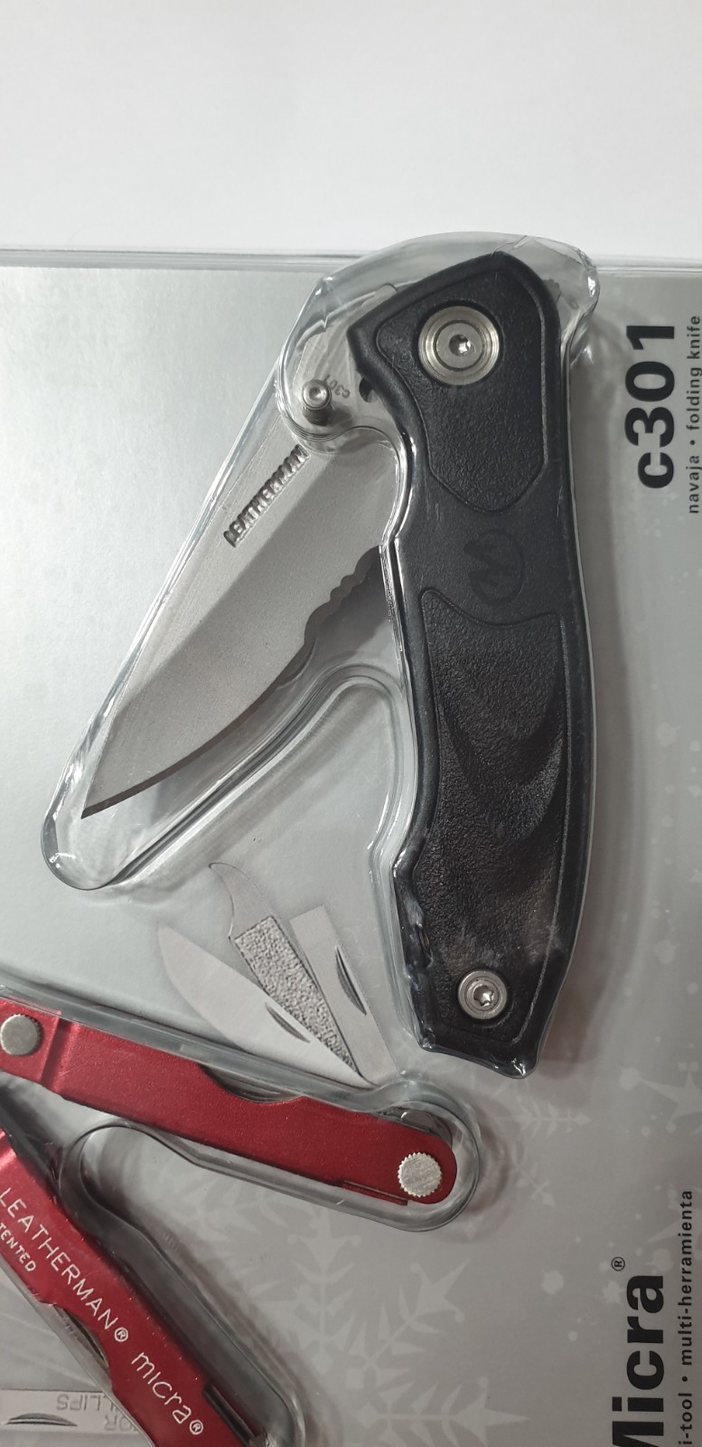 🔥 Leatherman Red Micra + C301 Multi Tool New in Blister Target Rare Retired Set
