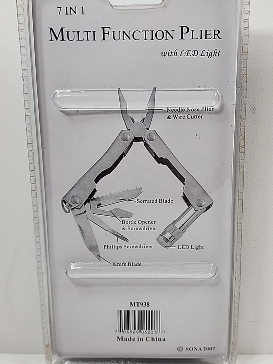 SE MULTI FUNCTION PLIER WITH LED LIGHT L13