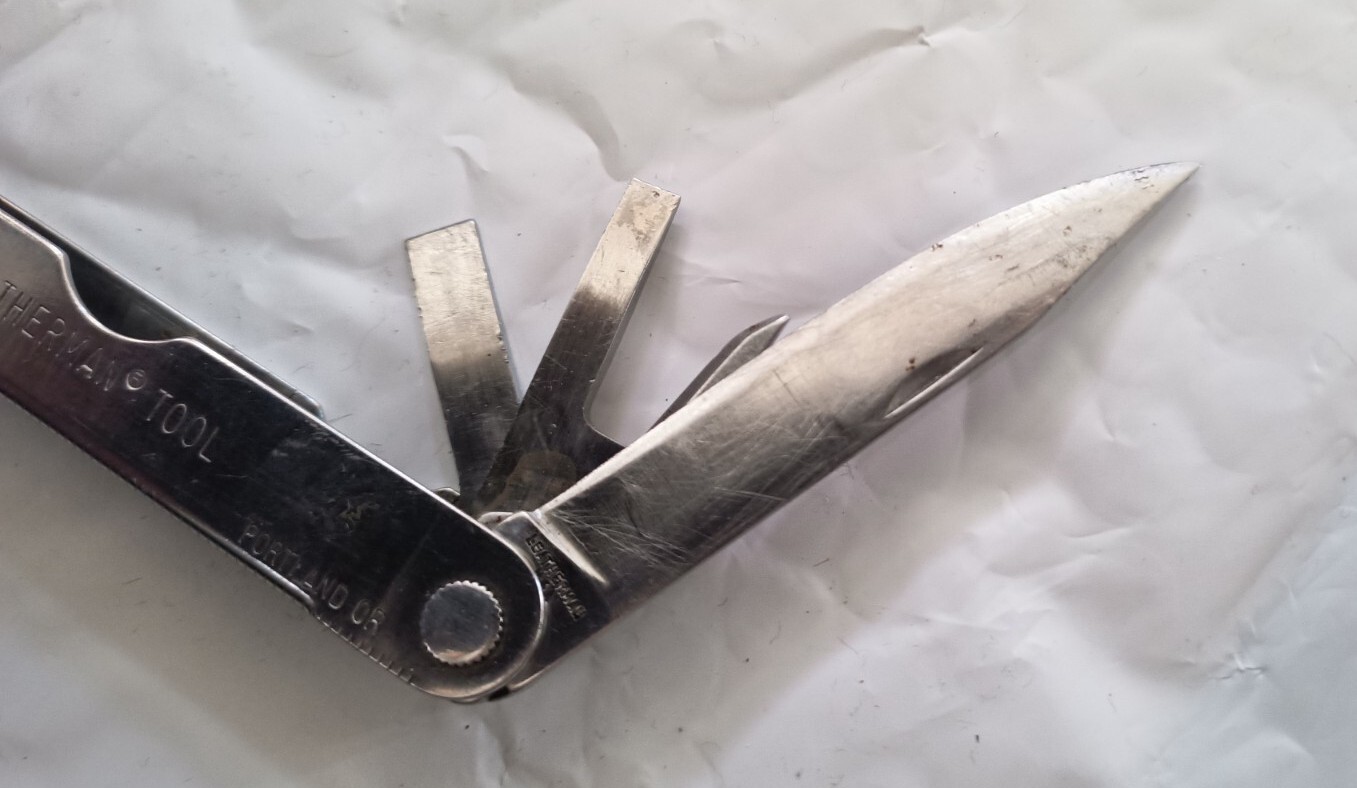 Vintage USA Leatherman Multi Tool & Sheath US REG TM 1325473 Pliers Knife