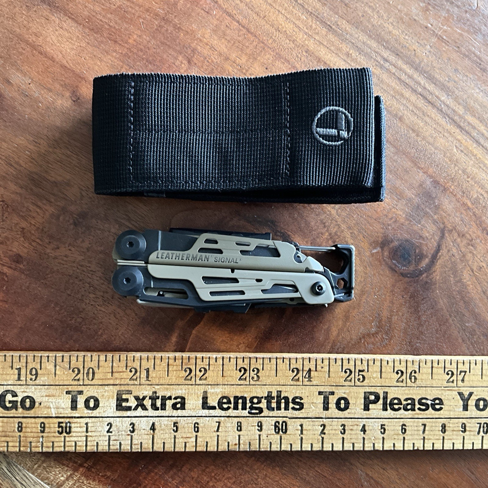 Leatherman Signal Multi-Tool Coyote Tan With Sheath Jan 2025 Date Code (0125)