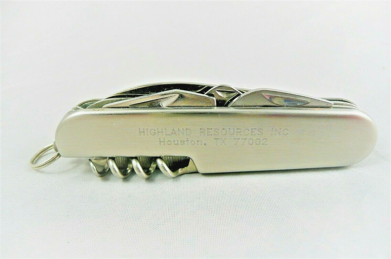 Multi-tool Pocket Knife Advertising Stainless Steel 9 Tools NIB