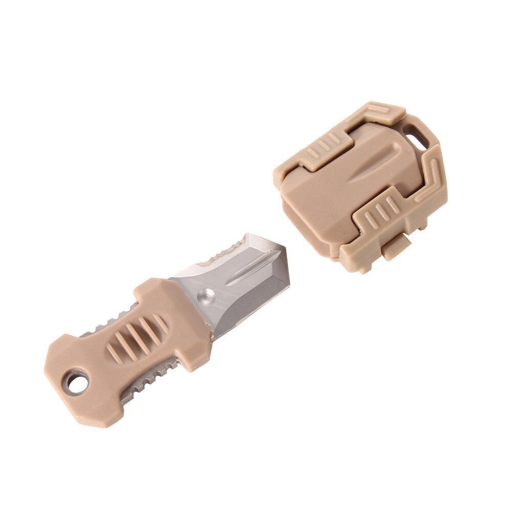 EDC Knife Mini Multifunction Pocket MOLLE Webbing Camping Hiking Survival Tool