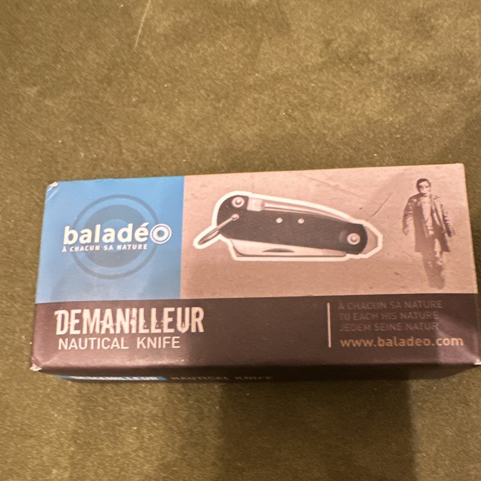 baladéo Demanilleur Nautical Multi-Tool Knife 4 Tools Black ABS Lanyard Ring