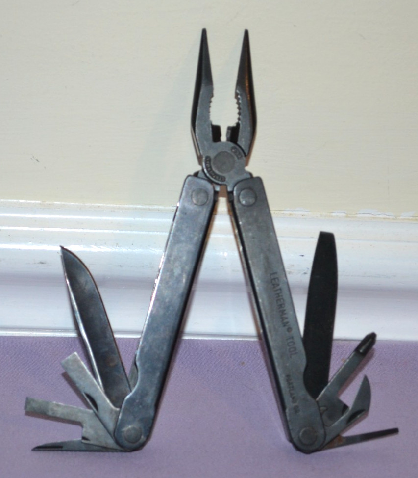 Vintage Leatherman Black Oxide Tool Multi-Tool Knife & Other Tools USA — Rare