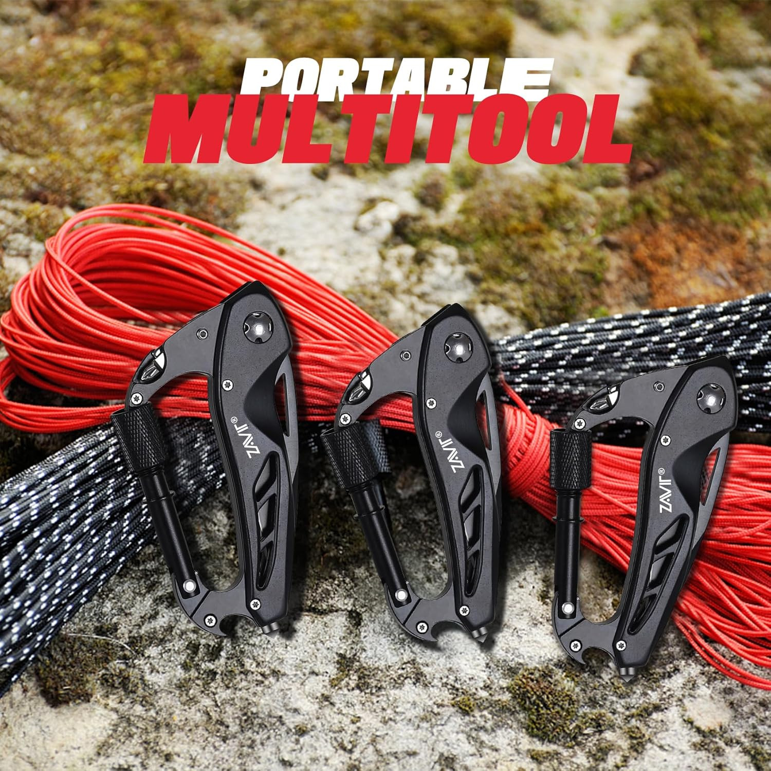Gifts for Men, Multitool Carabiner with Pocket Knife Men Valentines Day, Mens St