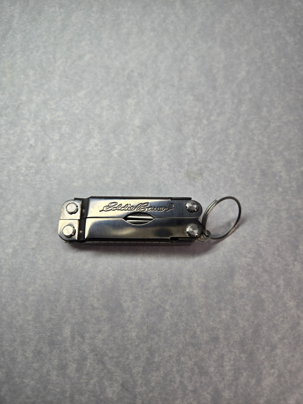 Eddie Bauer Silver Mini Multi-Tool Keychain 8-in-1 4″Open 2.5″Closed