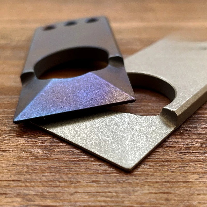 TC4 Titanium EDC Multi Tool Card with Pry Bar and Window Breaker