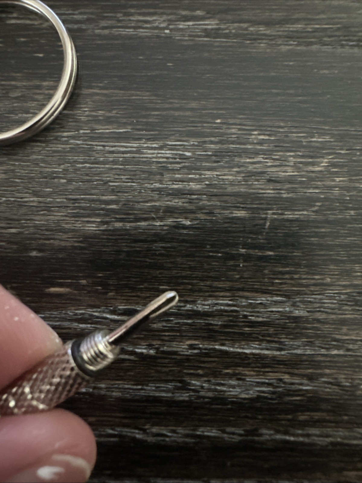 5pcs Key Ring Screwdriver EDC Tool Set Outdoor Pocket Mini Tool Keychain Silver