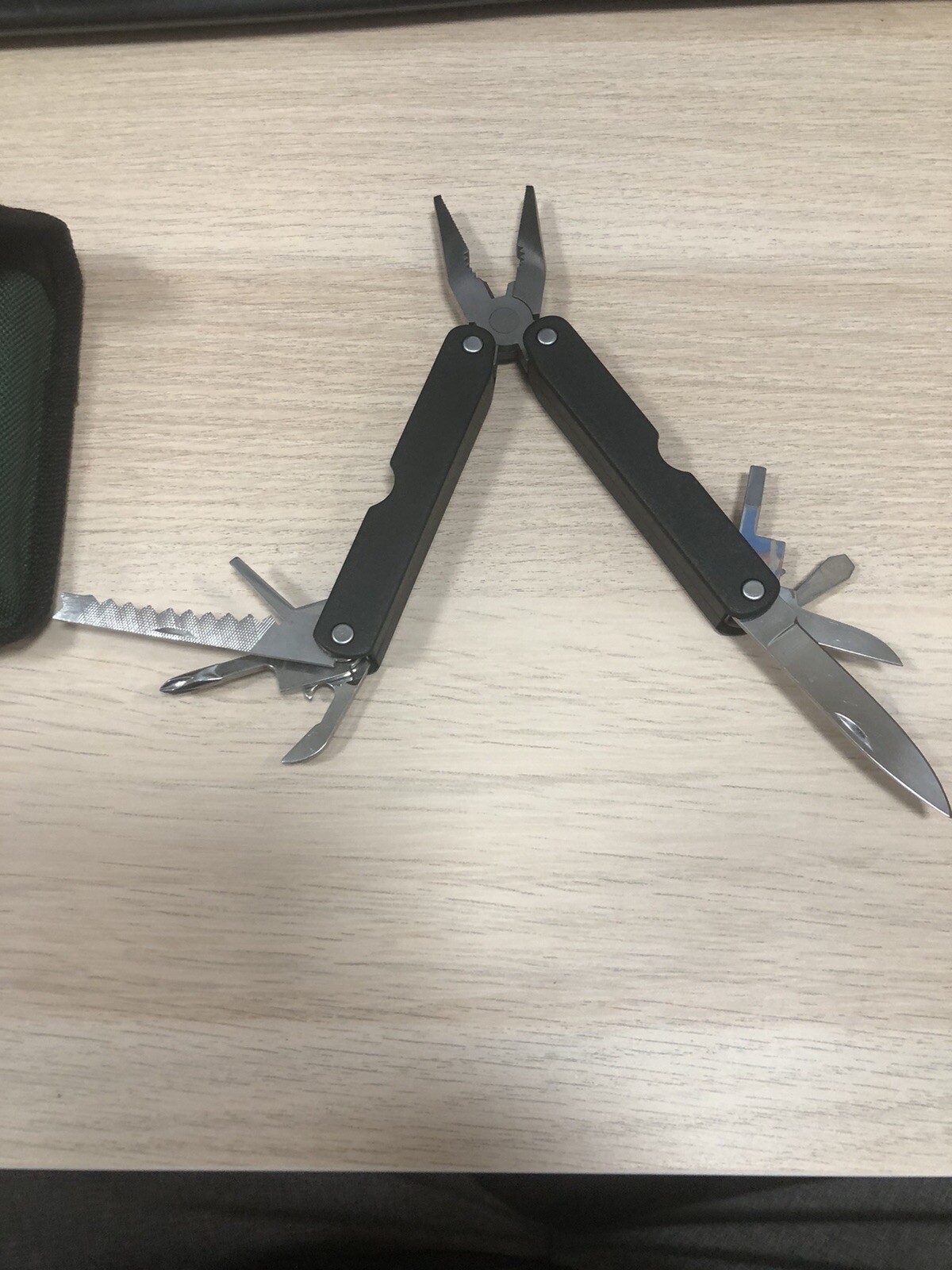 Vintage Barlow Folding Pliers Multi Tool with Pouch