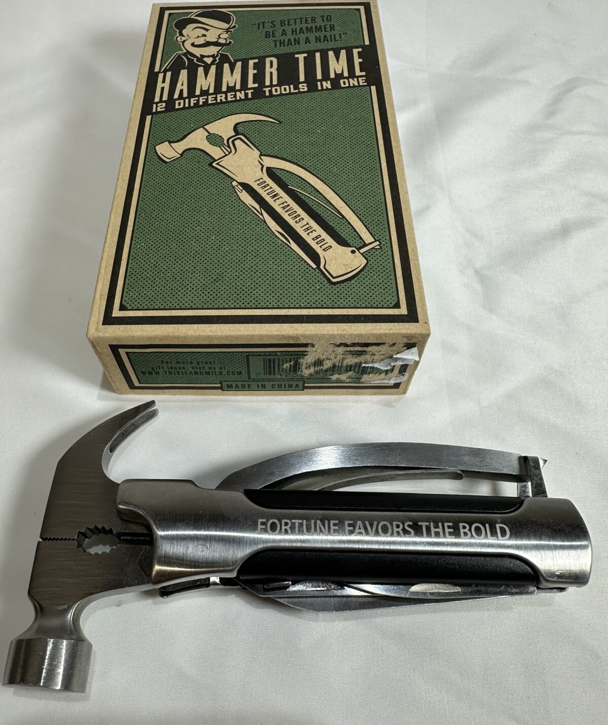 Trixie & Milo Hammer Multitool Knife Pliers File Wire Cutters Screwdriver & more